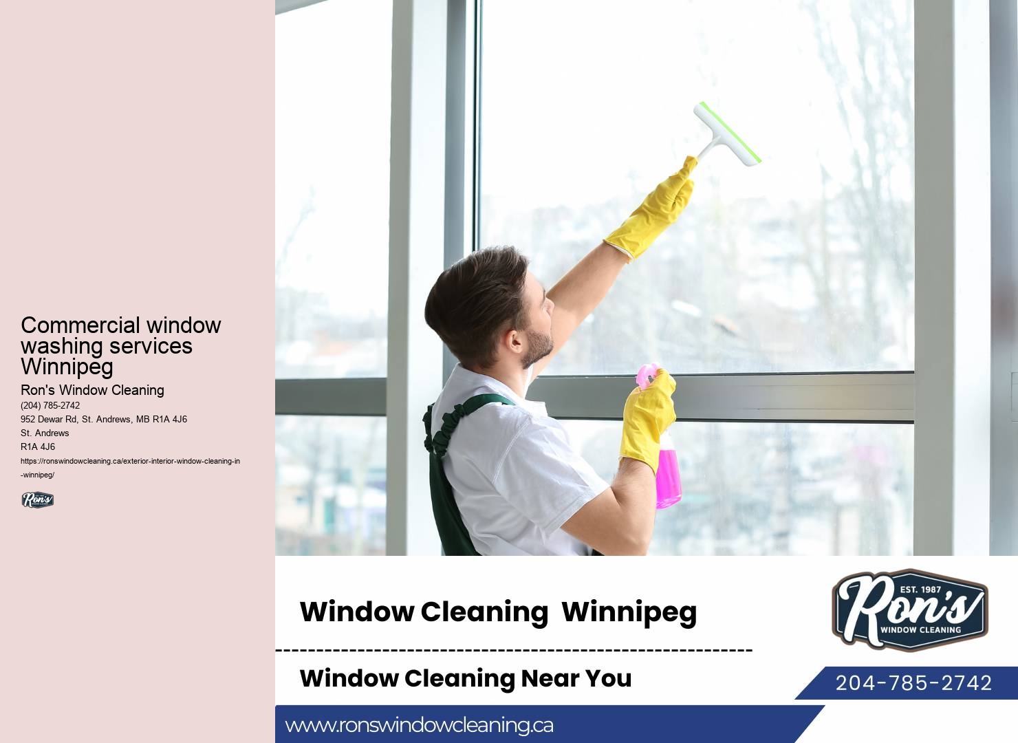 Sustainable window cleaning specialists