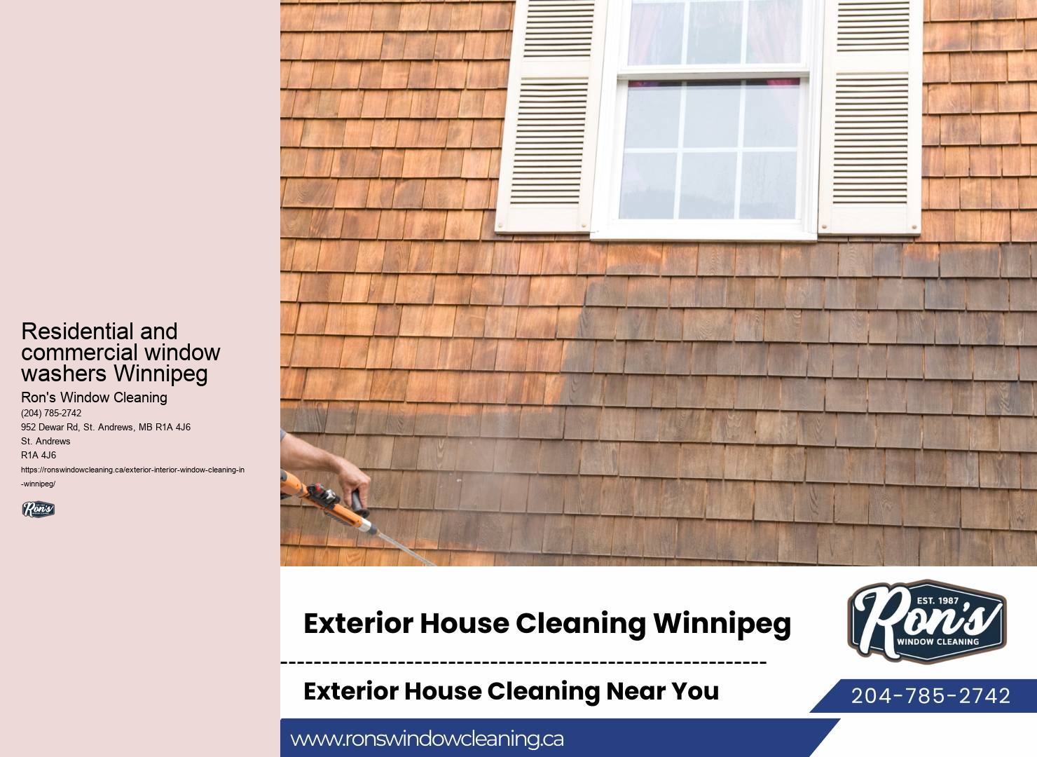 Winnipeg window cleaners