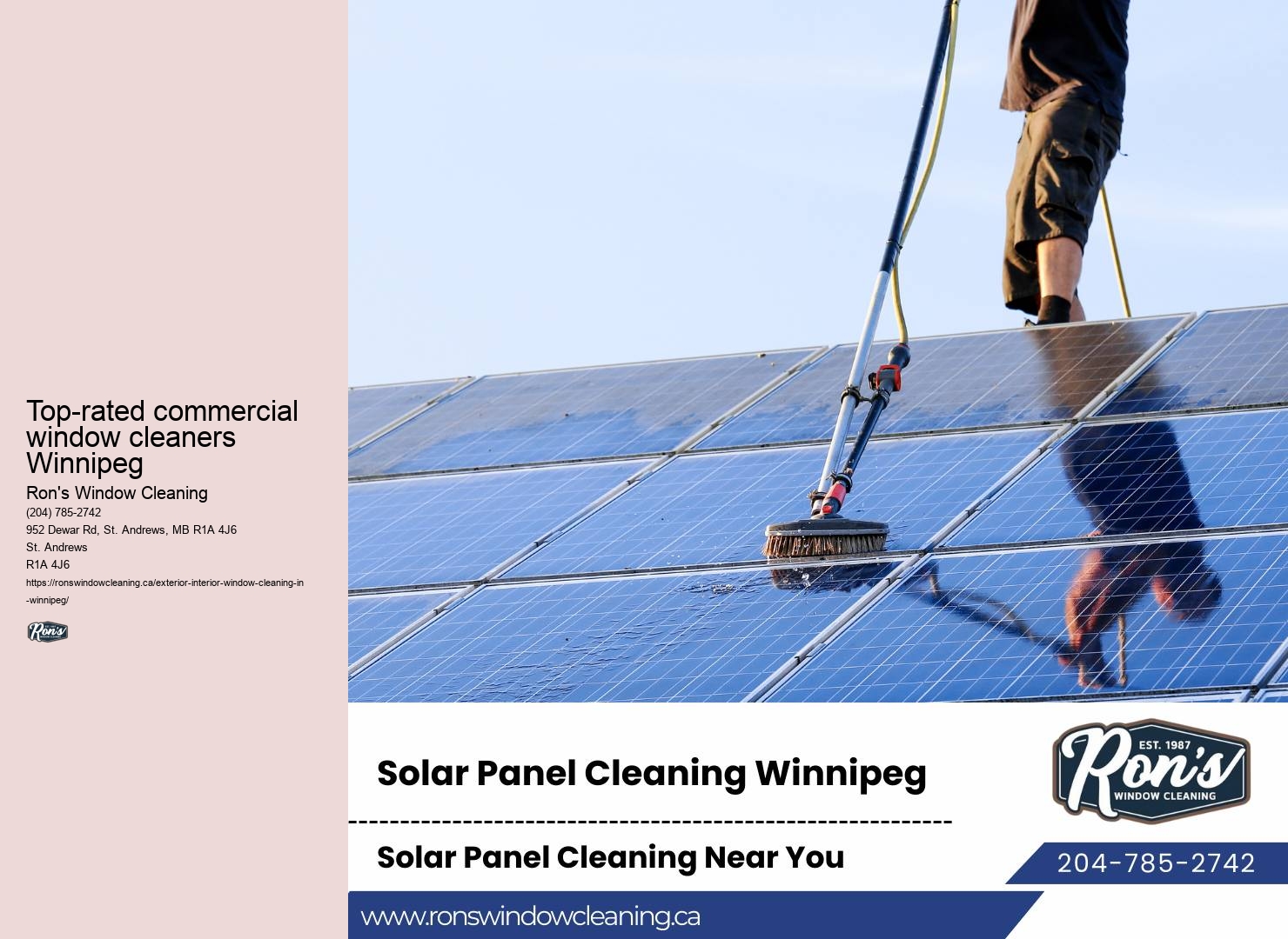 Local window cleaning services Winnipeg