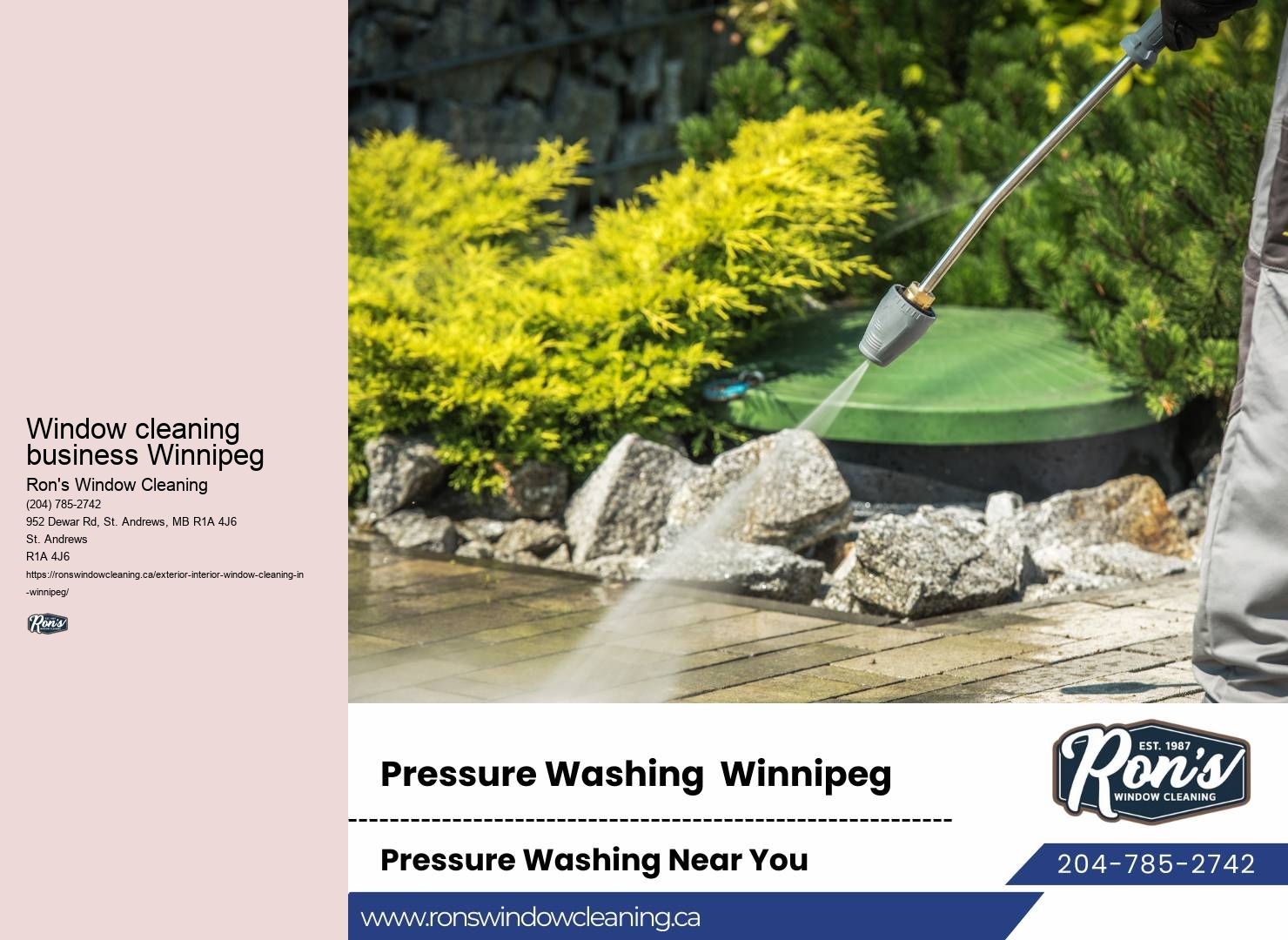 Eco-friendly window cleaning Winnipeg