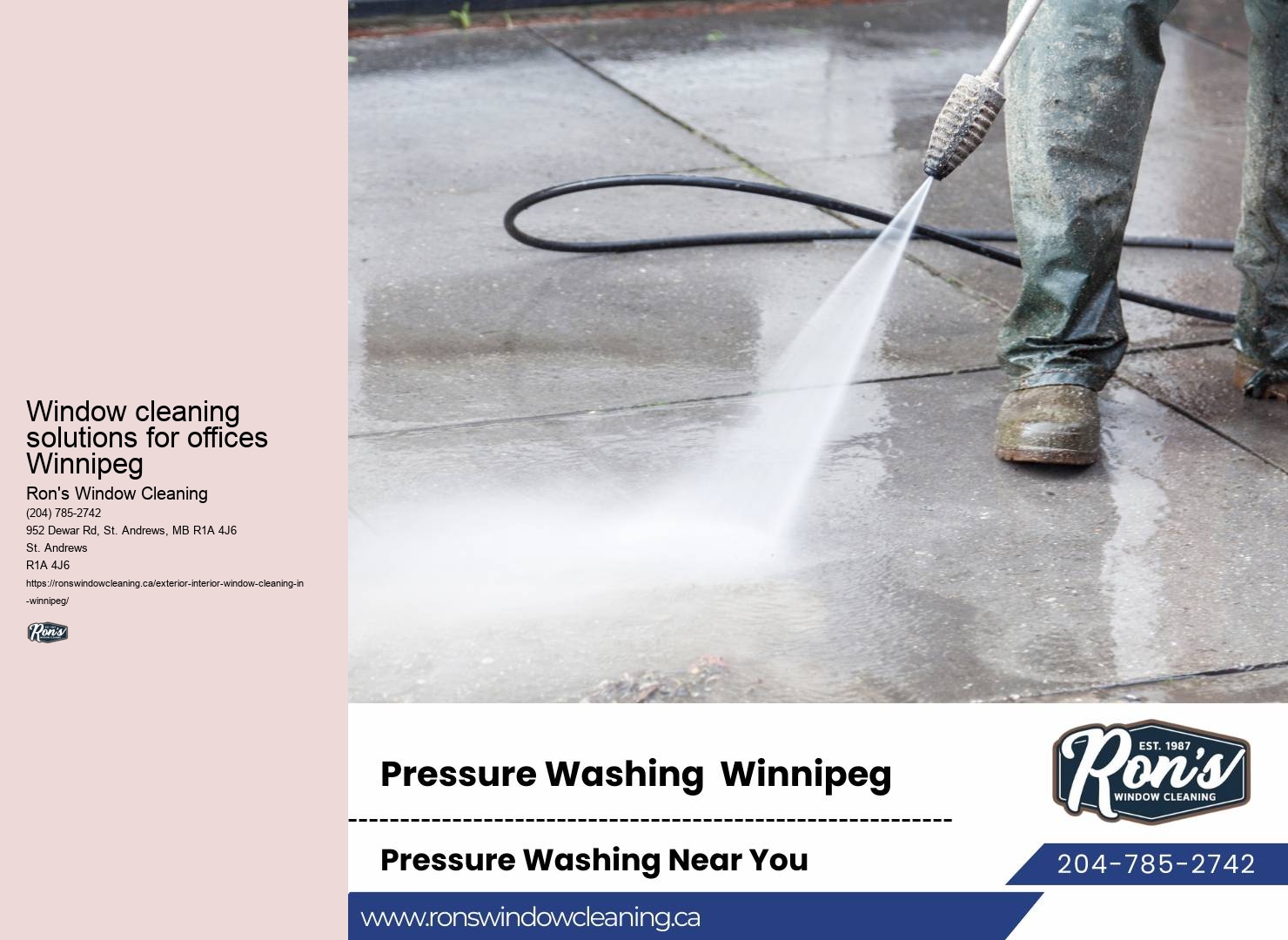 Window cleaning for government buildings