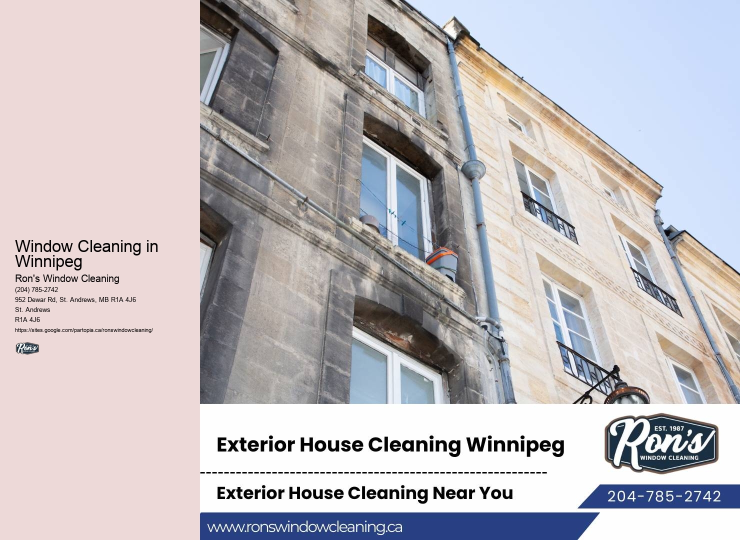 Winnipeg window cleaning packages
