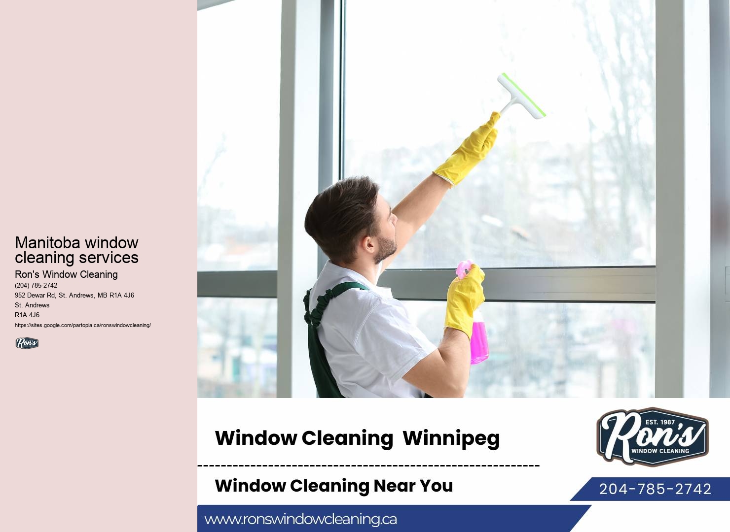 Window cleaning discounts Winnipeg