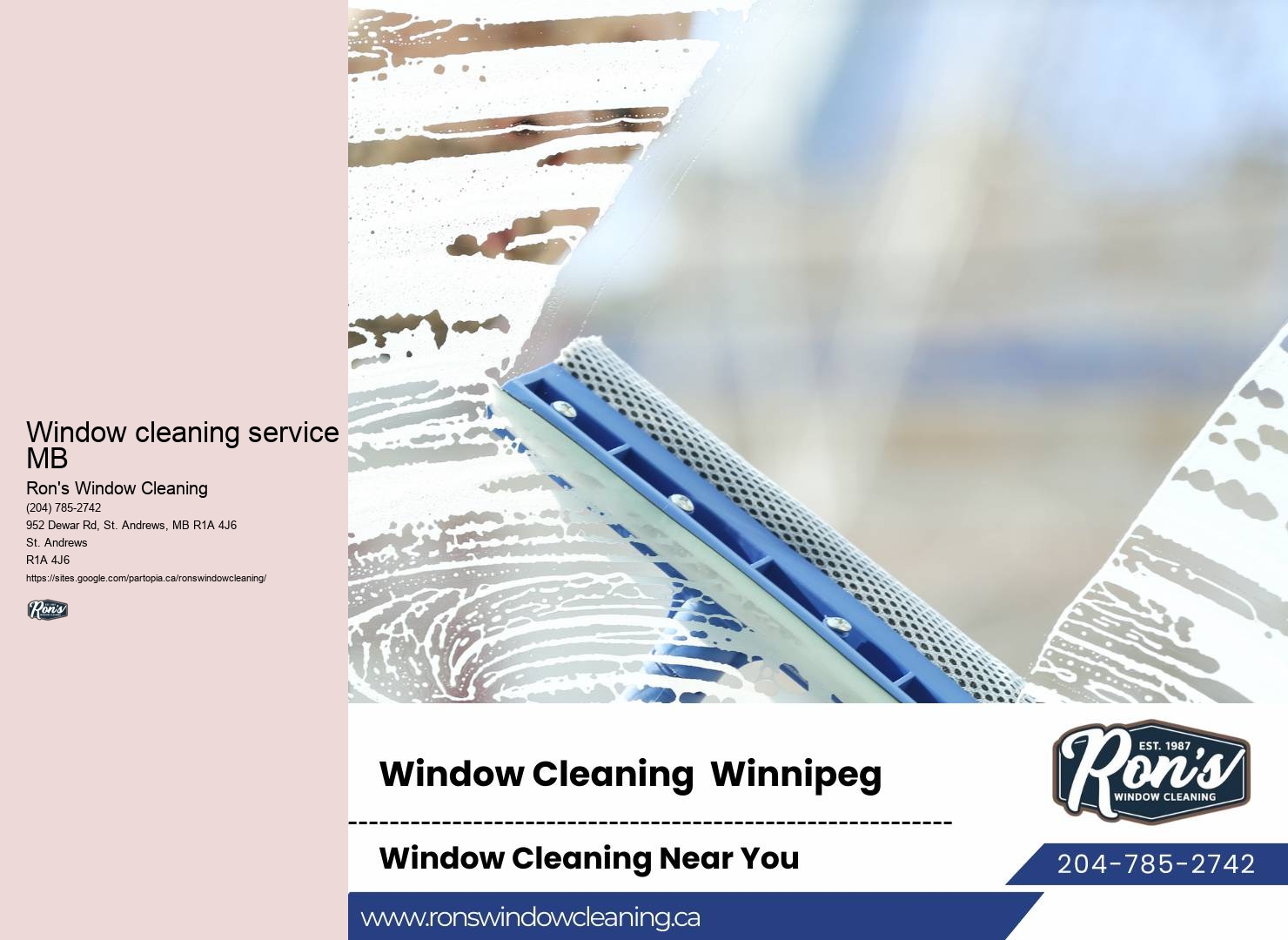 Window cleaning solutions in Winnipeg