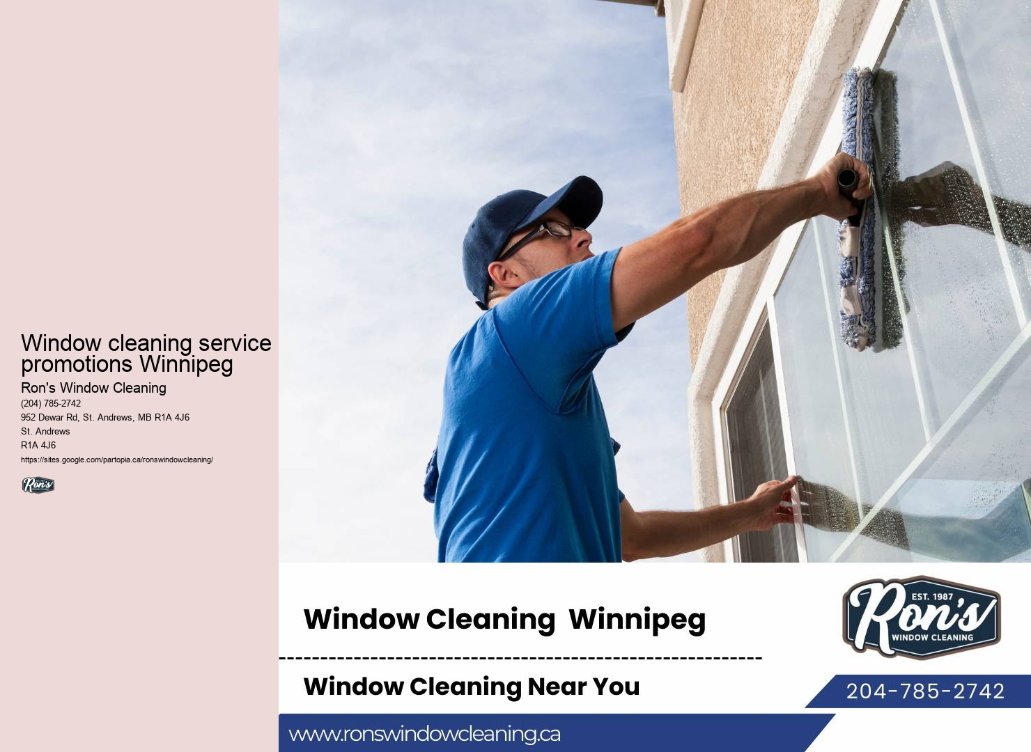 Commercial window washing in Winnipeg