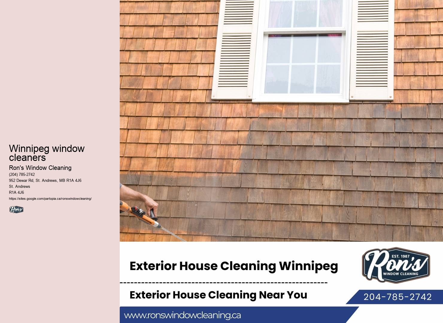 Window cleaning solutions Winnipeg