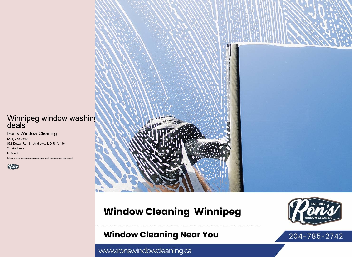 Best window washing services Winnipeg