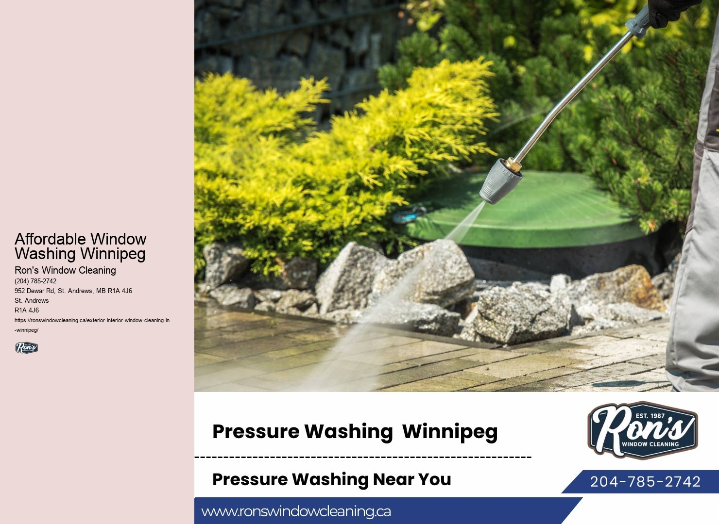 Eco-Friendly Cleaning Services Affordable Window Washing Winnipeg
