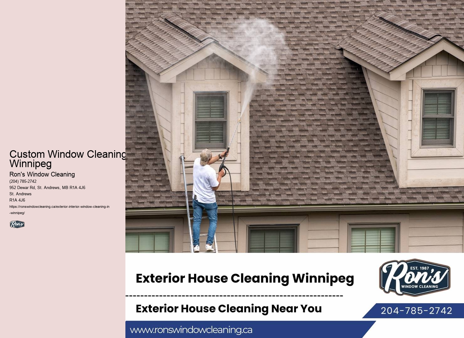 Custom Window Cleaning Winnipeg Eco-Friendly Cleaners