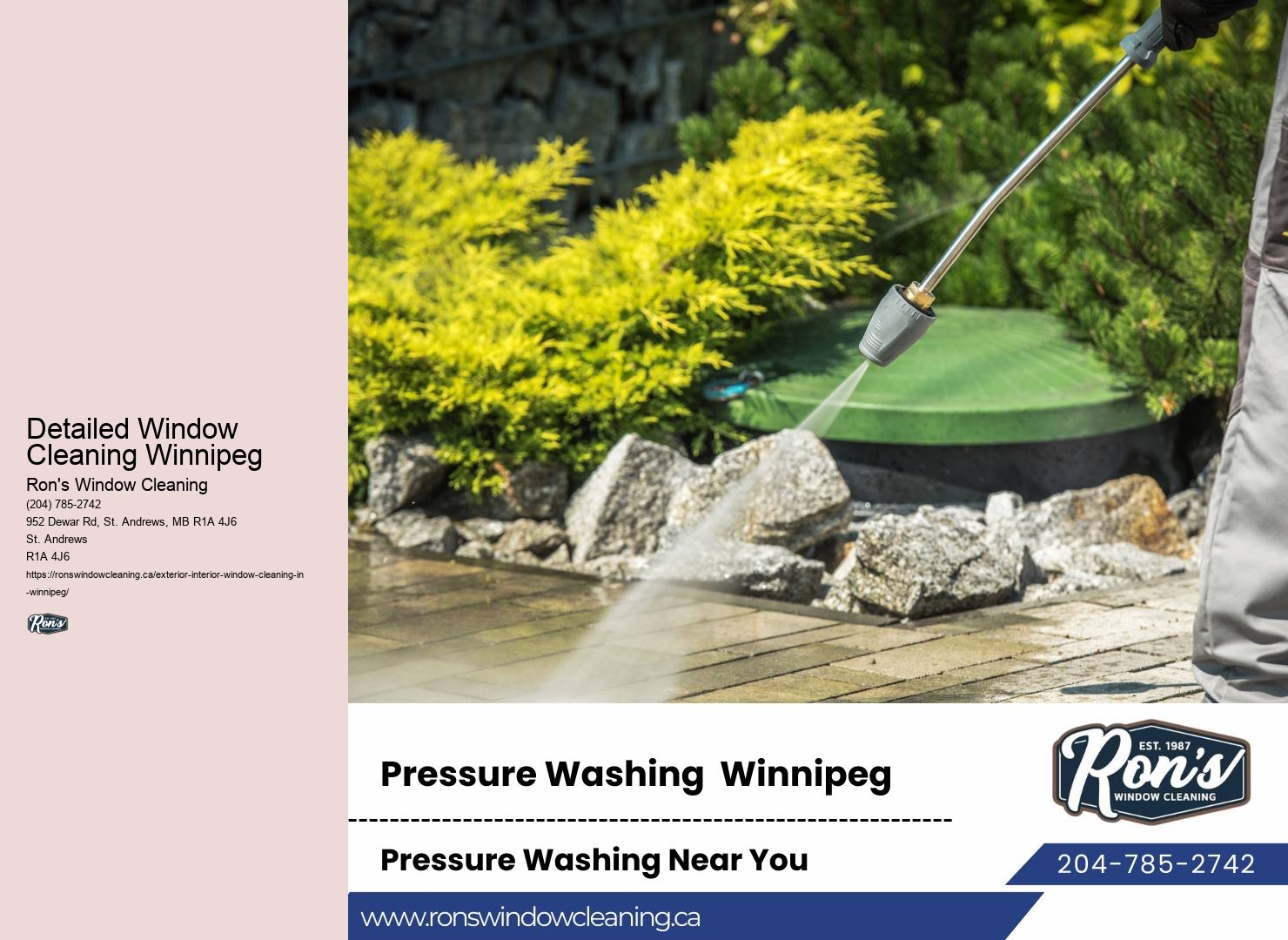 Detailed Window Cleaning Winnipeg Window Washing Professionals