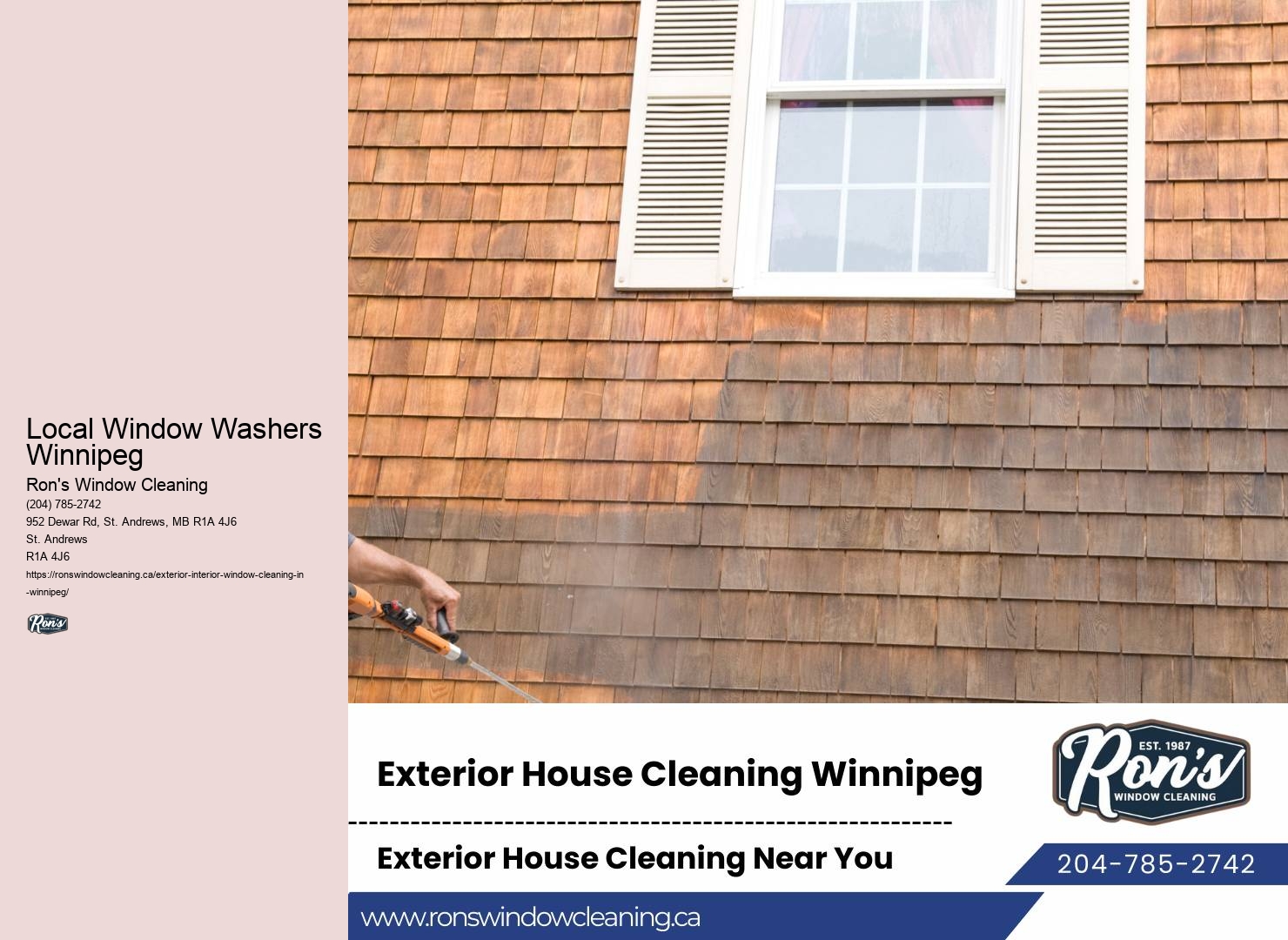 Window Cleaning Prices Local Window Washers Winnipeg