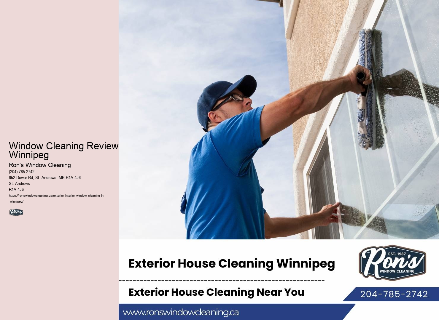 Window Cleaning Reviews Winnipeg Window Care Services