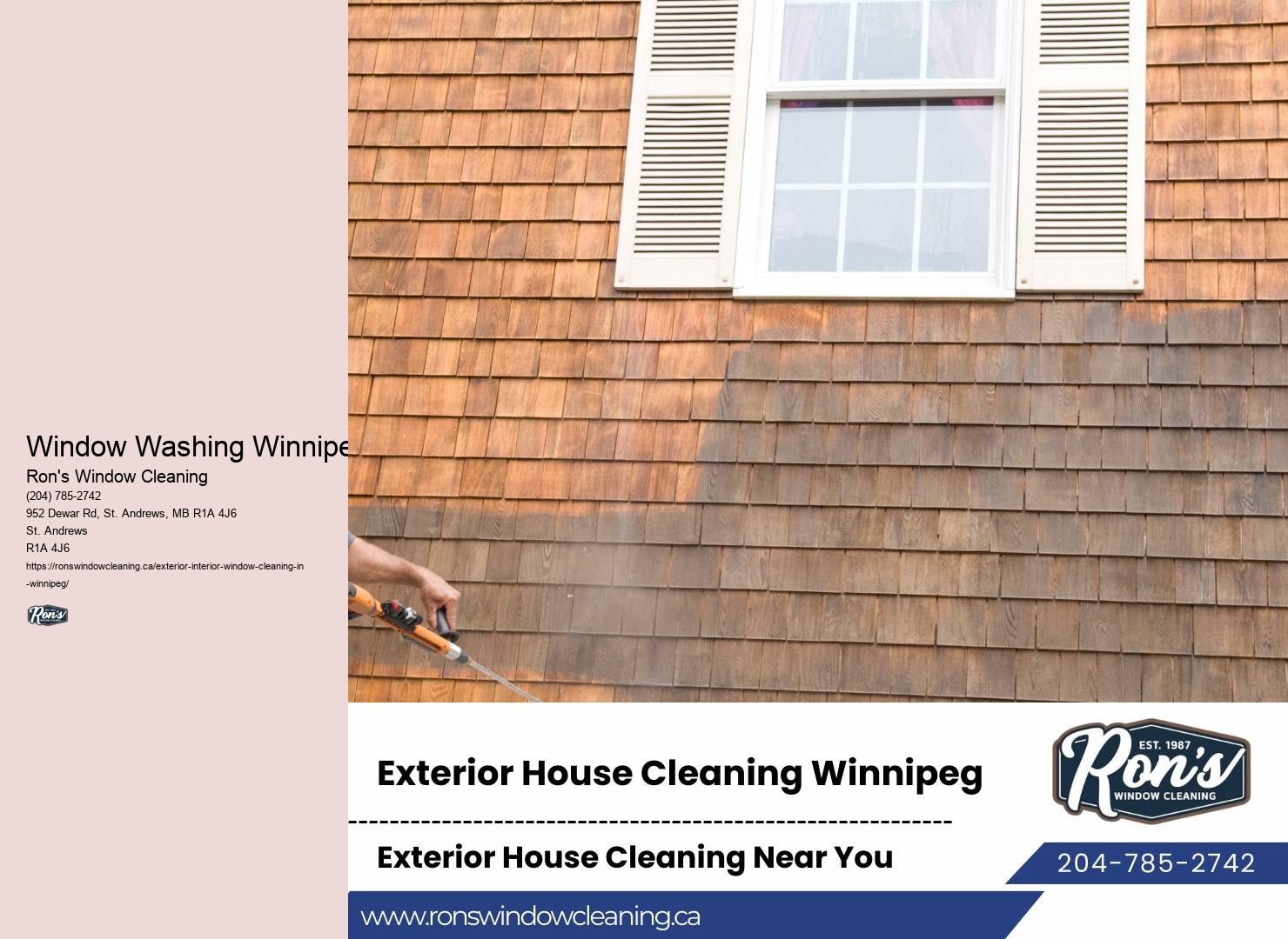 Window Washing Winnipeg Local Window Services