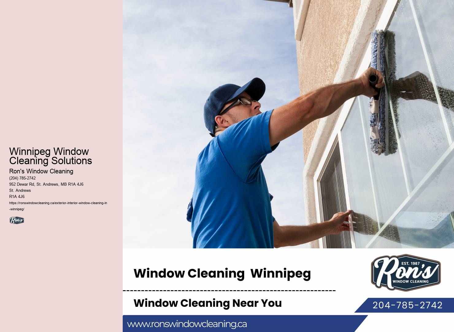 Window Cleaning Convenience Winnipeg Window Cleaning Solutions