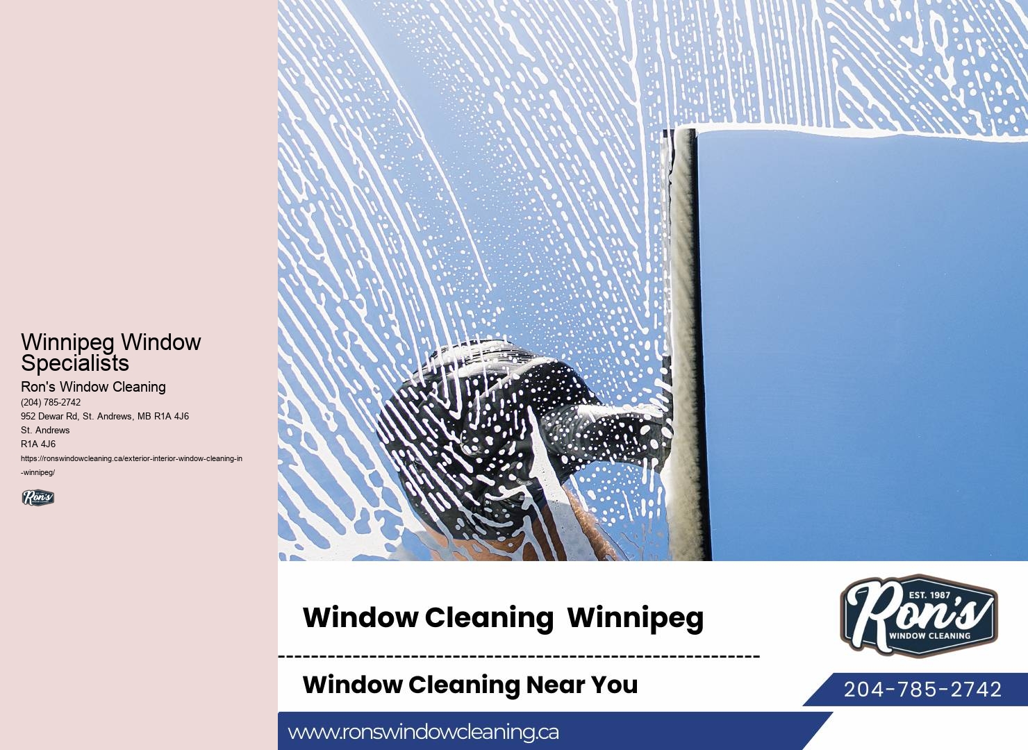 Eco-Friendly Window Washing Winnipeg Window Specialists